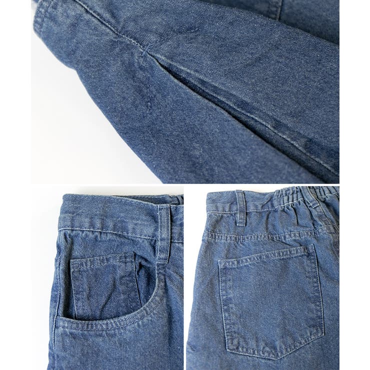 デニムバギーパンツ ゆったりだけどお洒落なワイドデニム デニム | atONE | 詳細画像5 