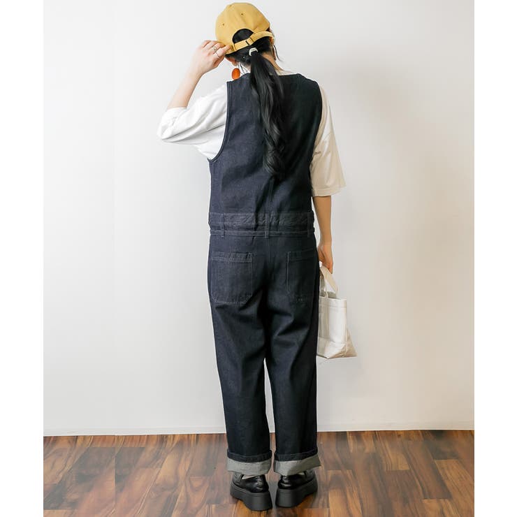 デニムノースリーブマキシパンツ レディースファッション通販 キャミ | atONE | 詳細画像11 