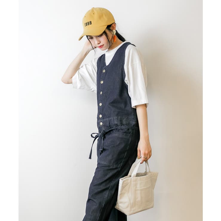 デニムノースリーブマキシパンツ レディースファッション通販 キャミ | atONE | 詳細画像12 