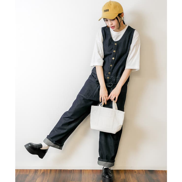 デニムノースリーブマキシパンツ レディースファッション通販 キャミ | atONE | 詳細画像14 