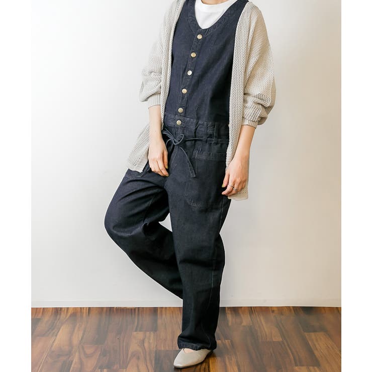 デニムノースリーブマキシパンツ レディースファッション通販 キャミ | atONE | 詳細画像15 