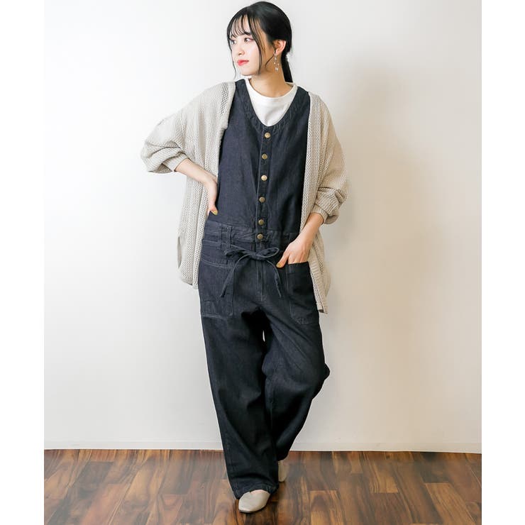 デニムノースリーブマキシパンツ レディースファッション通販 キャミ | atONE | 詳細画像17 