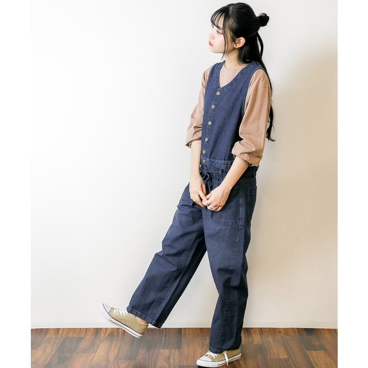 デニムノースリーブマキシパンツ レディースファッション通販 キャミ | atONE | 詳細画像21 