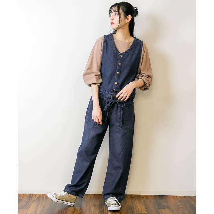 デニムノースリーブマキシパンツ レディースファッション通販 キャミ | atONE | 詳細画像24 