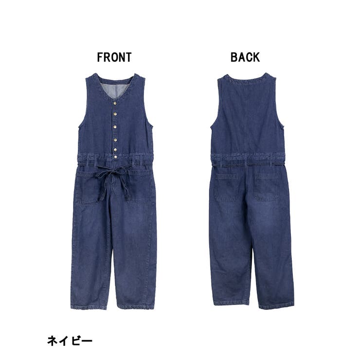 デニムノースリーブマキシパンツ レディースファッション通販 キャミ | atONE | 詳細画像4 