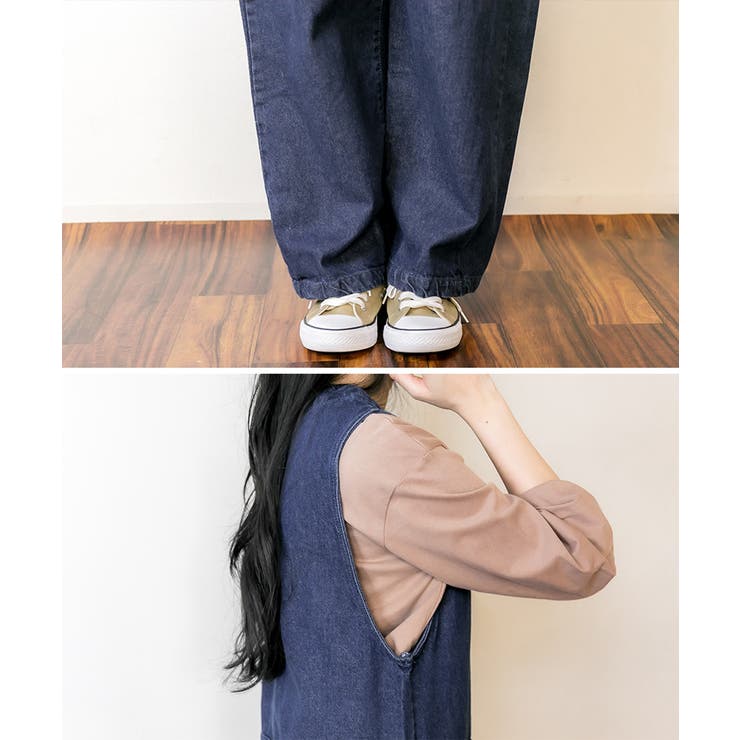 デニムノースリーブマキシパンツ レディースファッション通販 キャミ | atONE | 詳細画像6 