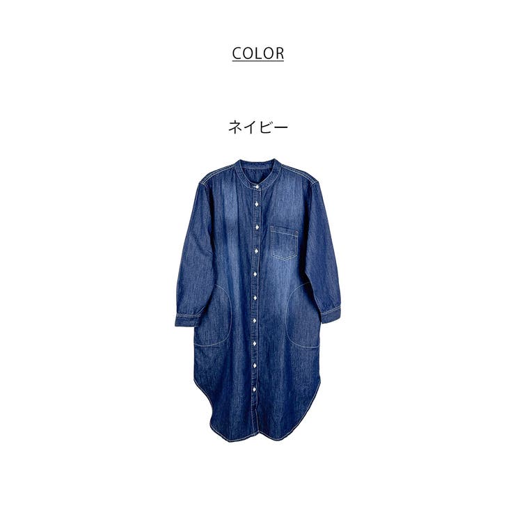 ヴィンテージ加工デニムワンピース | atONE | 詳細画像11 