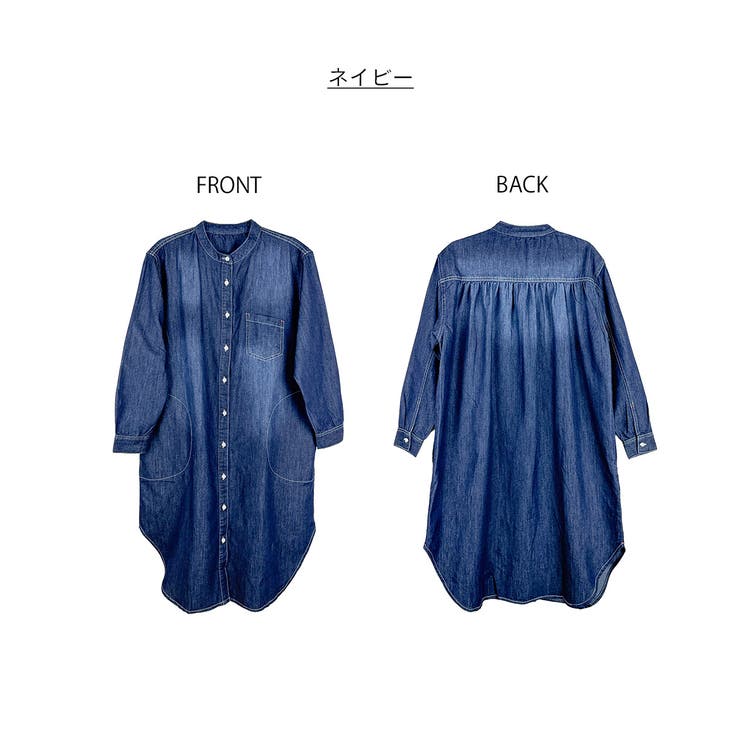 ヴィンテージ加工デニムワンピース | atONE | 詳細画像12 