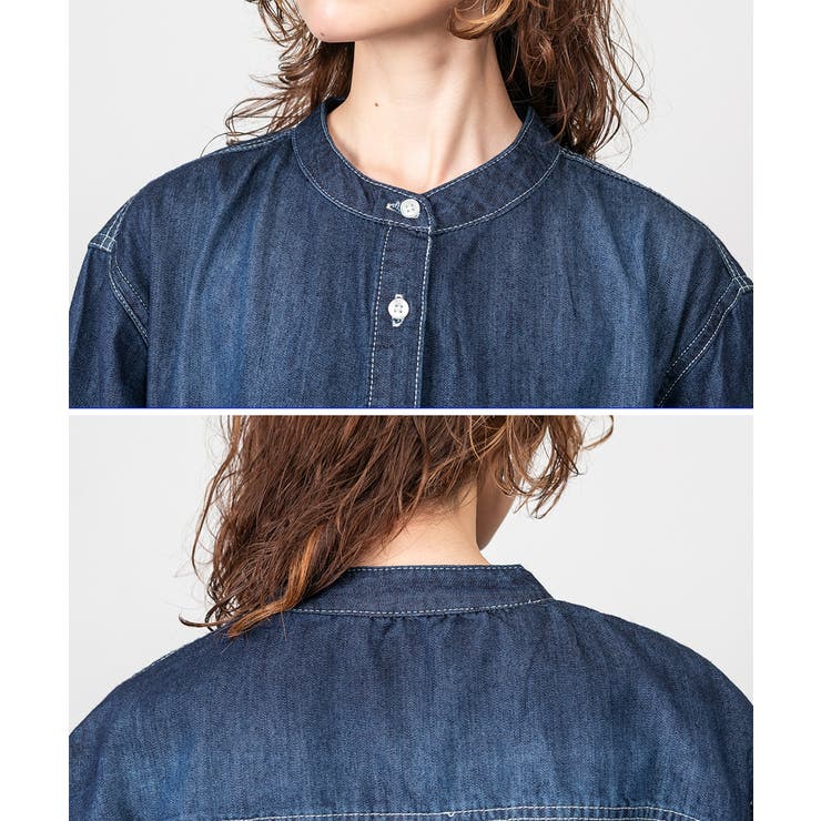 ヴィンテージ加工デニムワンピース | atONE | 詳細画像13 