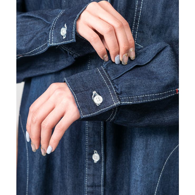 ヴィンテージ加工デニムワンピース | atONE | 詳細画像16 