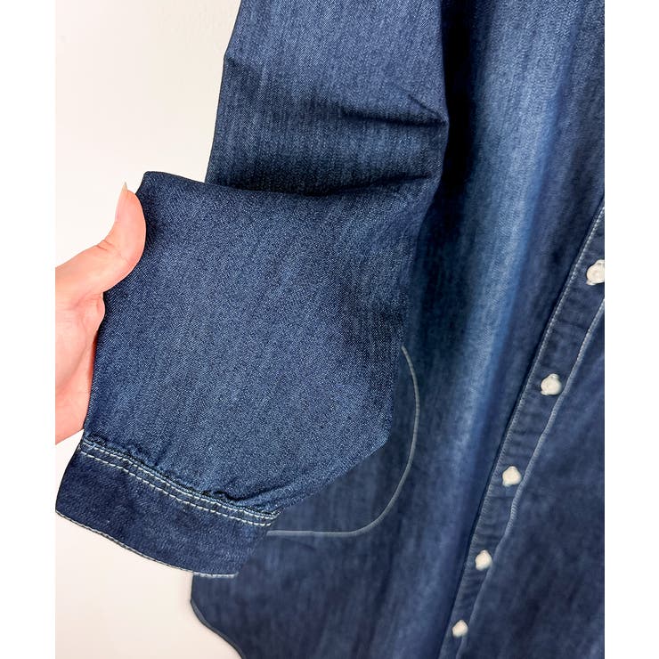 ヴィンテージ加工デニムワンピース | atONE | 詳細画像17 