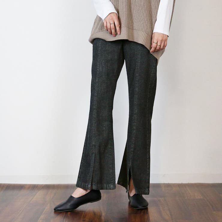 美品 完売品 アドーア ナイロン 2WAY センタースリットペンシルパンツ M 美品 完売品 アドーア ナイロン 2WAY センタースリットペンシル