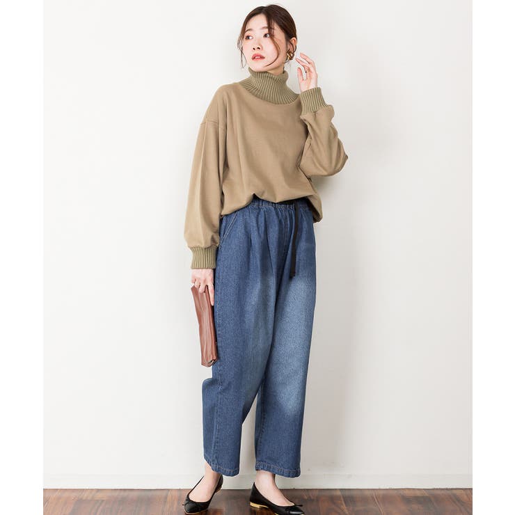 前バックルバルーンデニムパンツ | atONE | 詳細画像11 