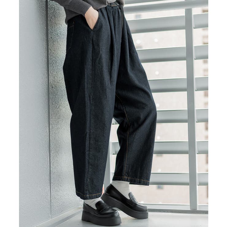 前バックルバルーンデニムパンツ | atONE | 詳細画像21 