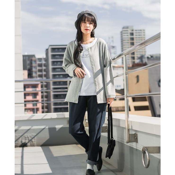 ウエストゴムテーパードデニムパンツ | atONE | 詳細画像15 