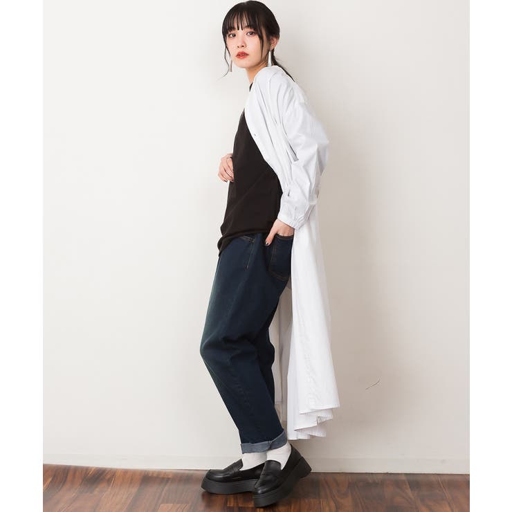 ウエストゴムテーパードデニムパンツ | atONE | 詳細画像22 