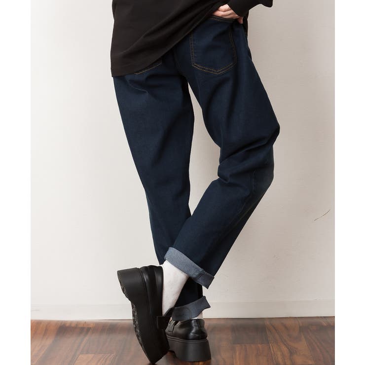 ウエストゴムテーパードデニムパンツ | atONE | 詳細画像25 