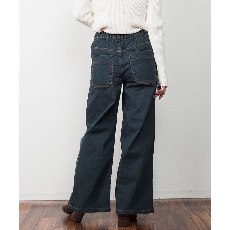 ウエストゴムストレッチデニムベイカーパンツ | atONE | 詳細画像21 