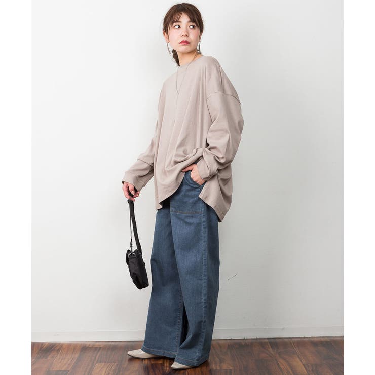 ウエストゴムストレッチデニムベイカーパンツ | atONE | 詳細画像9 