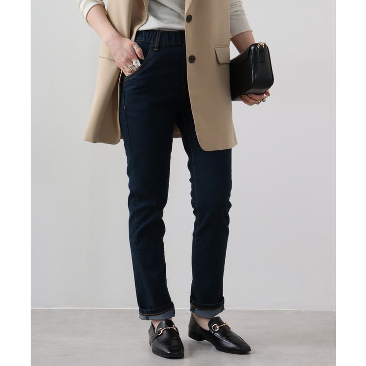 紐付きウエストゴムデニムパンツ | atONE | 詳細画像26 