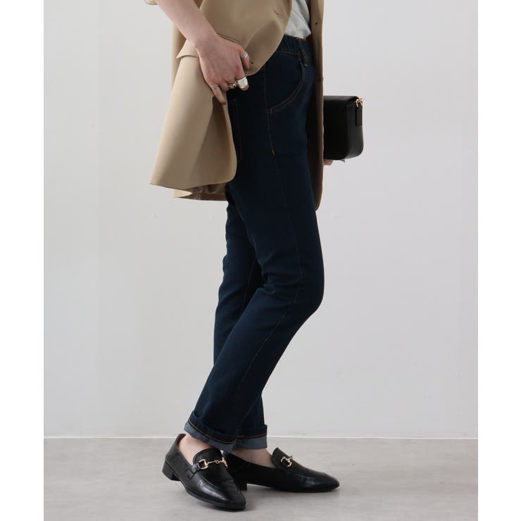 紐付きウエストゴムデニムパンツ | atONE | 詳細画像28 