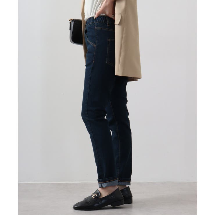 紐付きウエストゴムデニムパンツ | atONE | 詳細画像30 