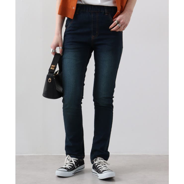 紐付きウエストゴムデニムパンツ | atONE | 詳細画像33 