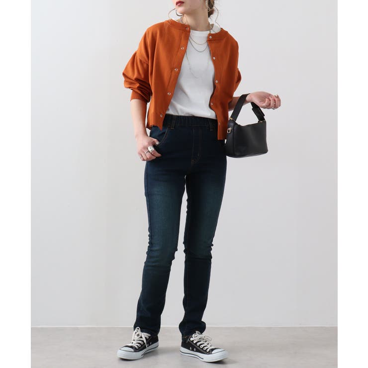 紐付きウエストゴムデニムパンツ | atONE | 詳細画像37 