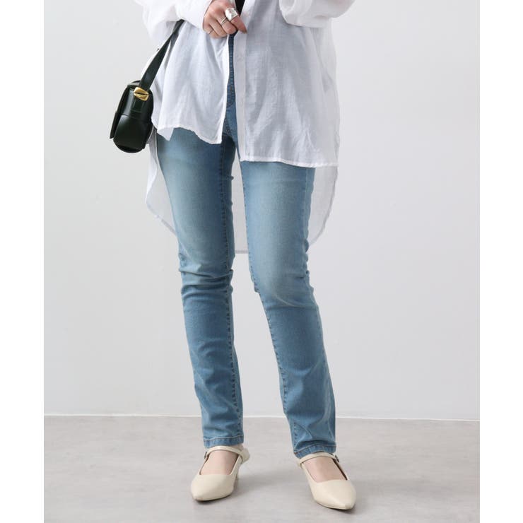 紐付きウエストゴムデニムパンツ | atONE | 詳細画像38 