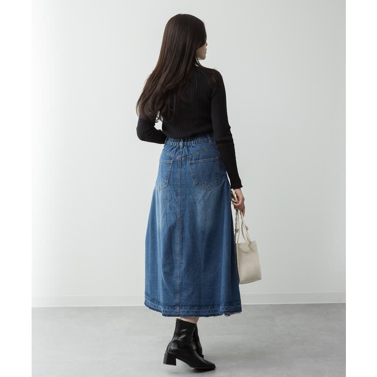サイドタックデニムスカート | atONE | 詳細画像12 