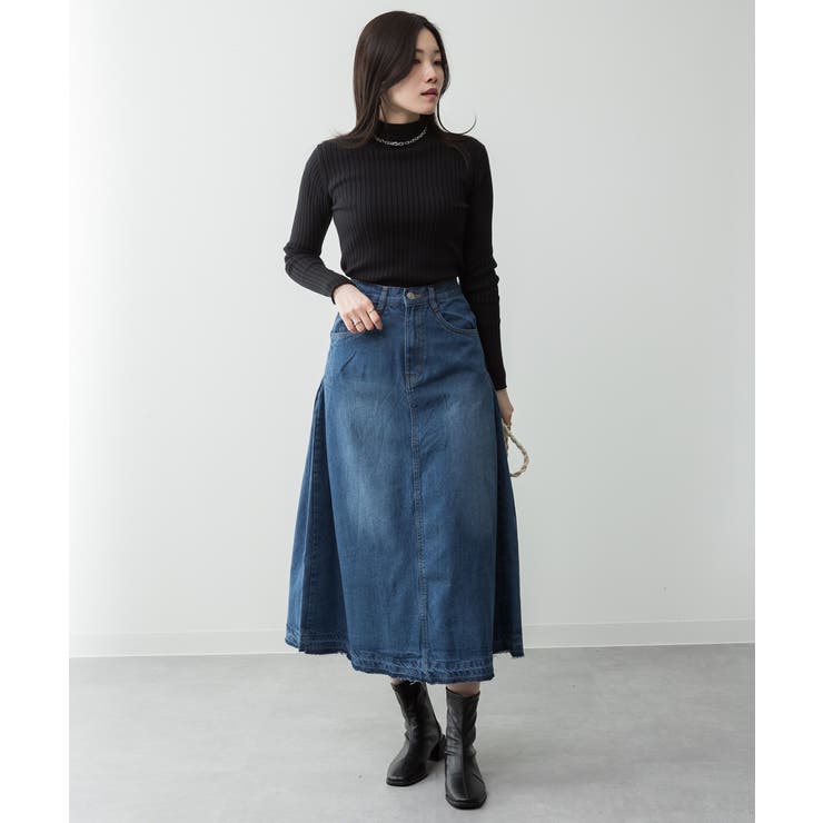 サイドタックデニムスカート | atONE | 詳細画像15 