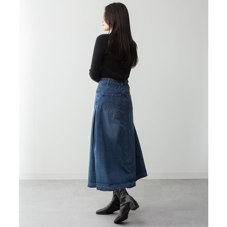 サイドタックデニムスカート | atONE | 詳細画像18 