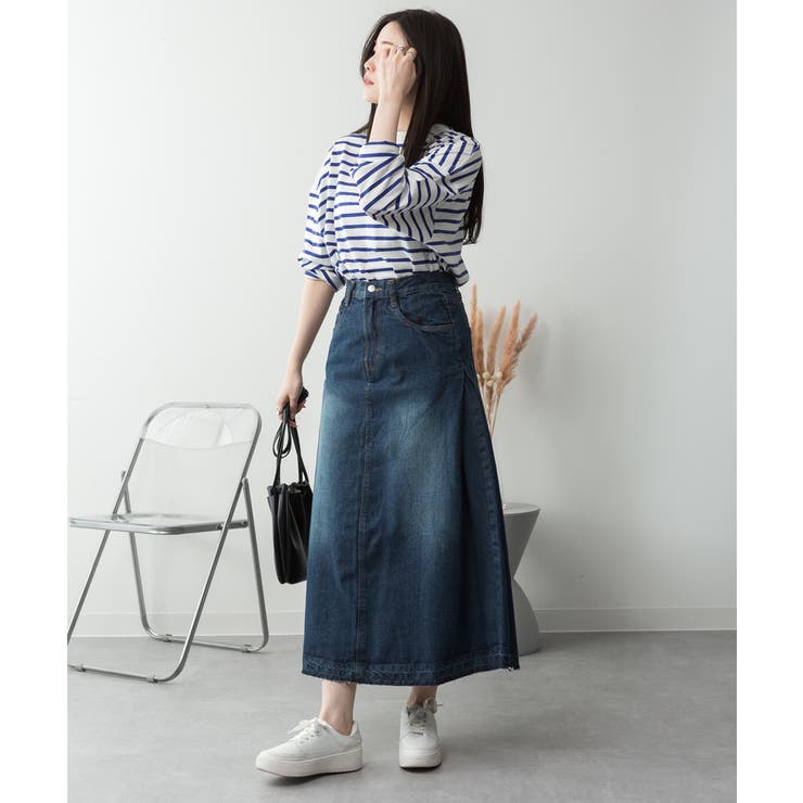 サイドタックデニムスカート | atONE | 詳細画像36 