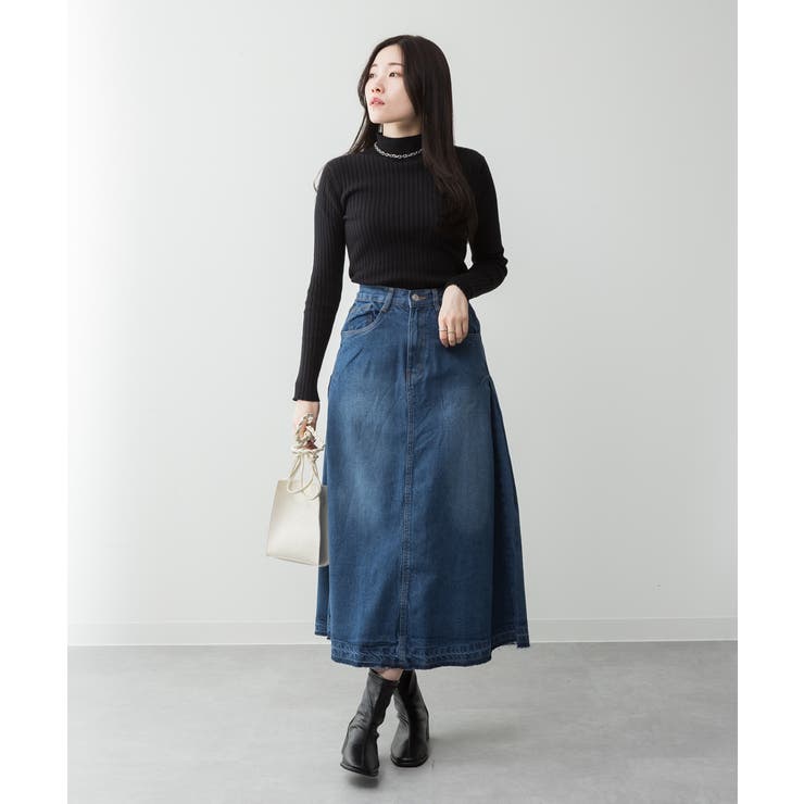 サイドタックデニムスカート | atONE | 詳細画像6 