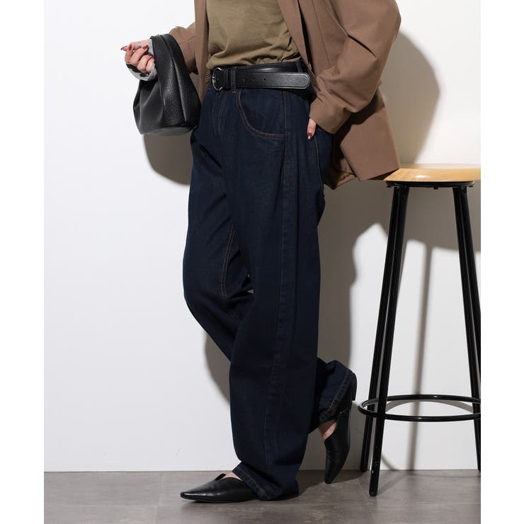 デニムカーヴィーパンツ | atONE | 詳細画像12 