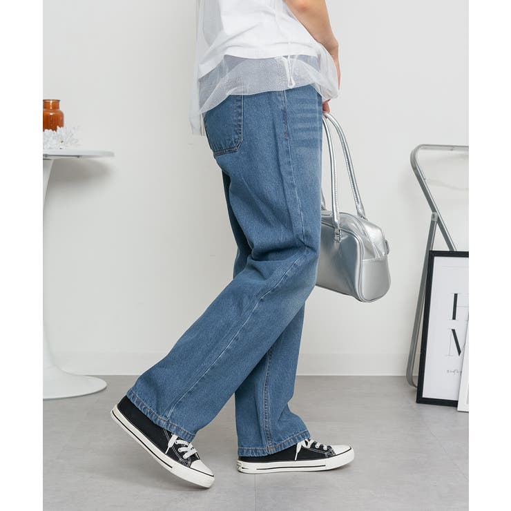 デニムカーヴィーパンツ | atONE | 詳細画像31 