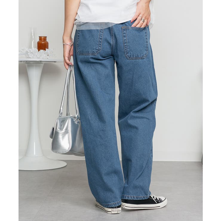 デニムカーヴィーパンツ | atONE | 詳細画像32 