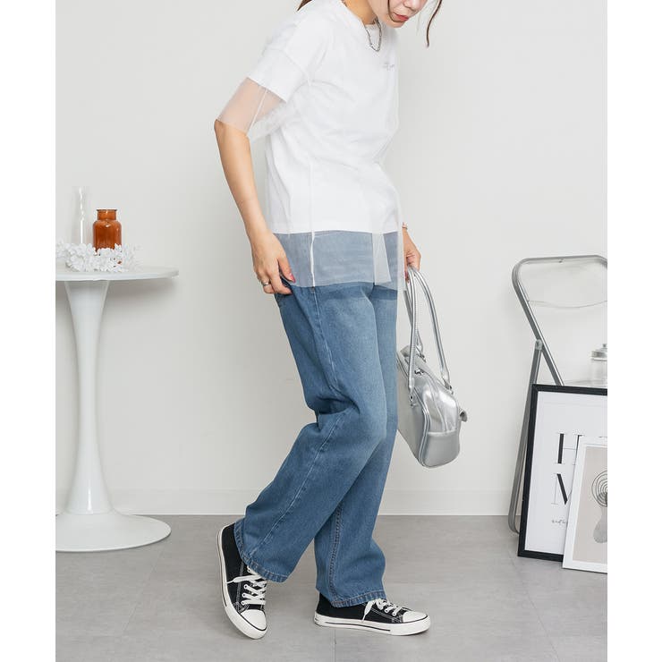 デニムカーヴィーパンツ | atONE | 詳細画像34 