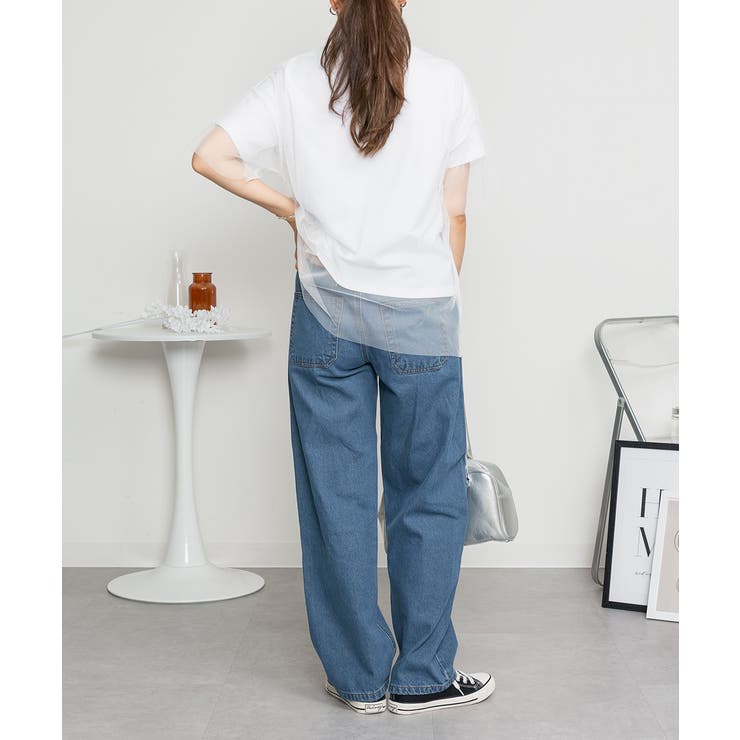 デニムカーヴィーパンツ | atONE | 詳細画像35 