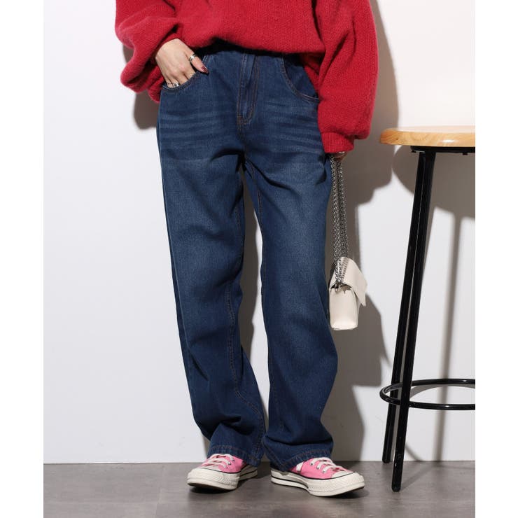 デニムカーヴィーパンツ | atONE | 詳細画像3 