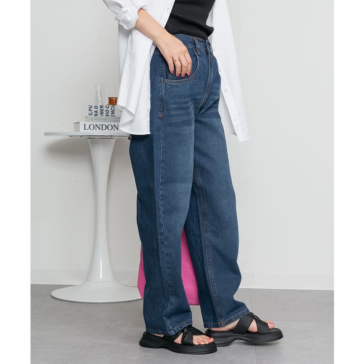 デニムカーヴィーパンツ | atONE | 詳細画像38 