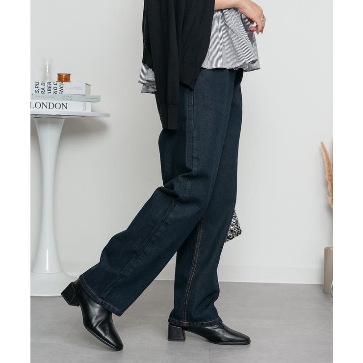 デニムカーヴィーパンツ | atONE | 詳細画像45 