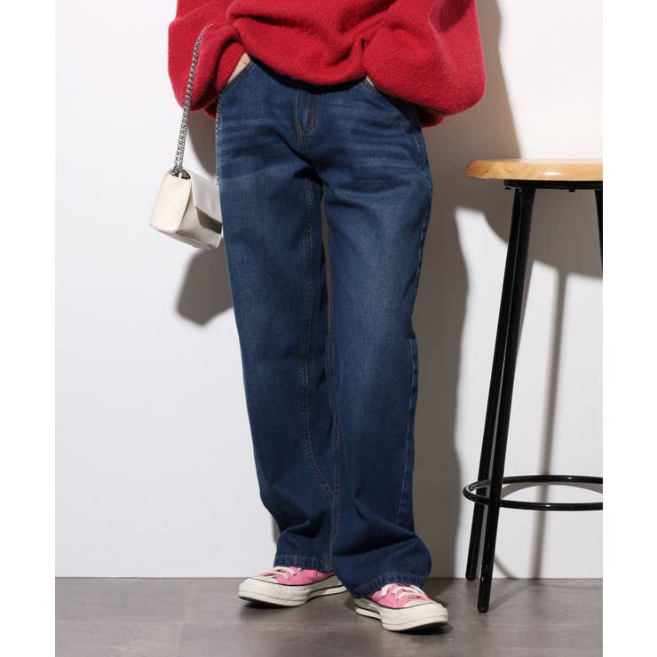 デニムカーヴィーパンツ | atONE | 詳細画像4 