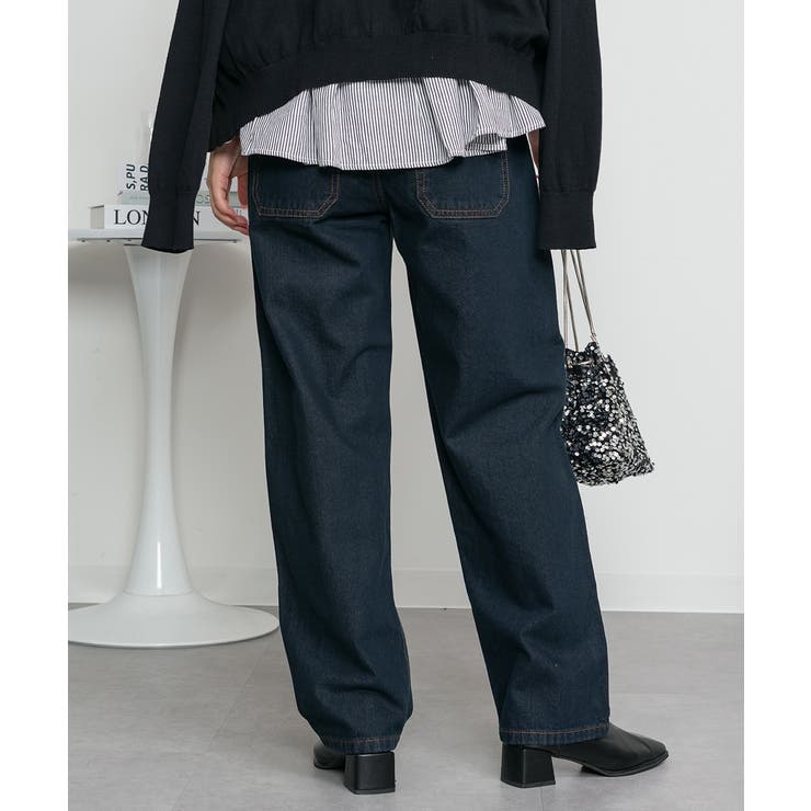 デニムカーヴィーパンツ | atONE | 詳細画像46 