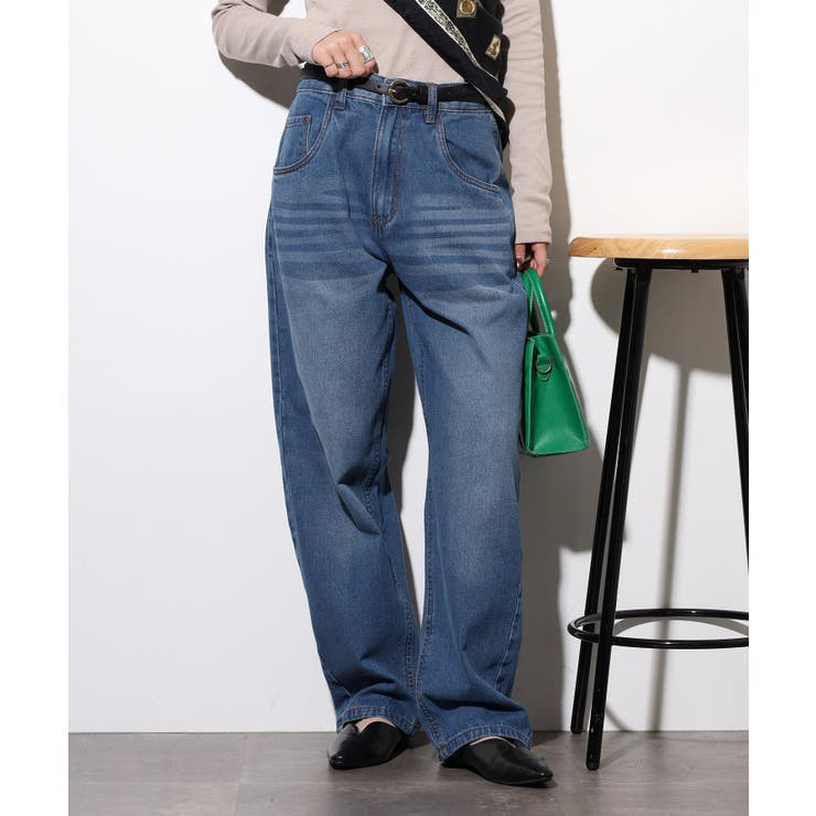 デニムカーヴィーパンツ | atONE | 詳細画像7 