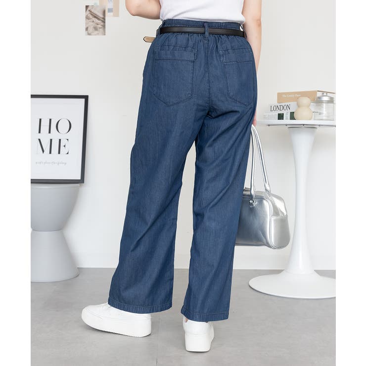 エアリーデニム ウエストゴムパンツ | atONE | 詳細画像12 