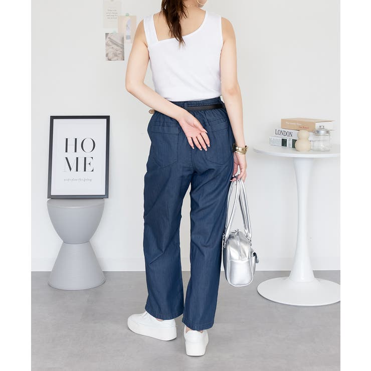 エアリーデニム ウエストゴムパンツ | atONE | 詳細画像15 