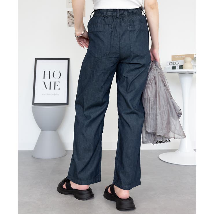 エアリーデニム ウエストゴムパンツ | atONE | 詳細画像20 