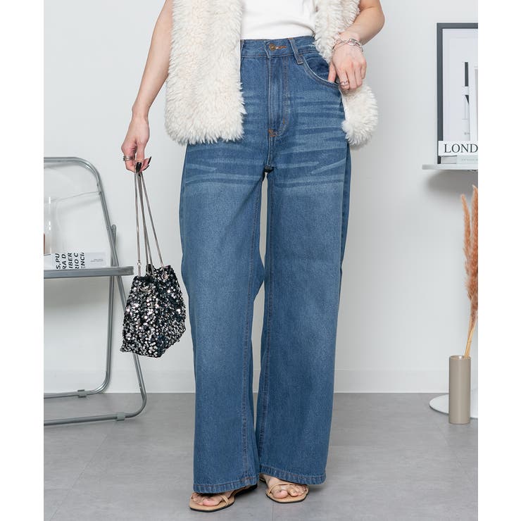 ヴィンテージ加工デニムパンツ | atONE | 詳細画像3 