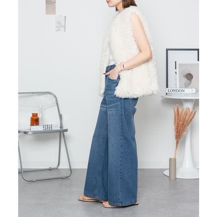 ヴィンテージ加工デニムパンツ | atONE | 詳細画像7 